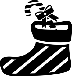 Christmas Socks Vinyl Cutting Svg File, Free Vectors File